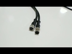 M12 Industrial Metal Waterproof Connector With 2-8Pin Straight Head Aviation Plug
