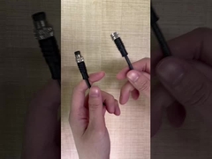 2 3 4 Conector de cable impermeable de nylon de metal de polo M8 Conexión de soldadura para sensor