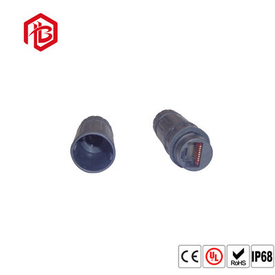 Comprar zócalo impermeable del conector IP67 IP68 Front Panel Mount RJ45 de 8P 8C M19 RJ45 online manufacture