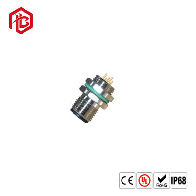 Comprar El panel ligero llevado eléctrico del conector M12 IP68 de Bett 4pin montar el conector impermeable del alambre de la soldadura online manufacture