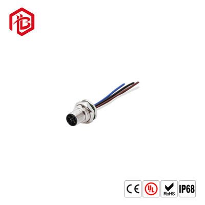 Comprar Rosca de tornillo del PWB Front Mounting Connector Socket PG9 de Pin Female M12 del conector circular 5 del soporte del panel del PWB M12 online manufacture