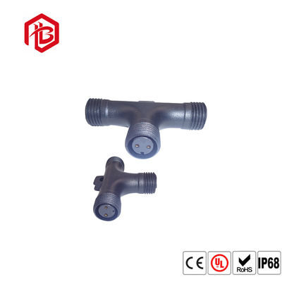 Comprar 2 3 4Pin 3 tipo negro hembra-varón de la manera T del conector del PVC de la prenda impermeable online manufacture