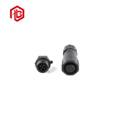 Comprar Automotriz 300V 7 8 9 Pin M14 panel de montaje de nylon soldadura de montaje de tablero a alambre enchufes y enchufes a prueba de agua online manufacture