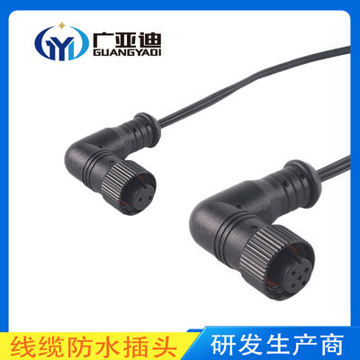 Comprar M12 Línea de conexión de enchufe de conector impermeable de codo multi-núcleo de almacenamiento de energía de aviación online manufacture