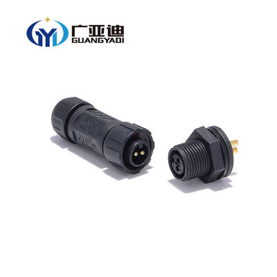 Comprar Conector eléctrico circular impermeable M12 M16 M20 de 2 pines, enchufe macho ensamblado, enchufe hembra, IP68, para alimentación, controlador y cable eléctrico online manufacture