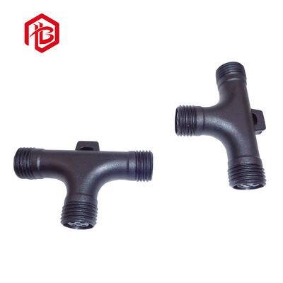 Comprar Conector impermeable tipo T de diente espiral con contacto de cobre de 2-4 pines para conexión de cable macho/hembra en sistemas de energía solar PCB FPC online manufacture