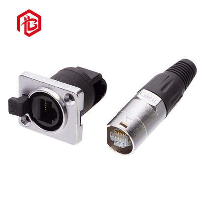 Comprar Conector de cobre RJ45 resistente al agua para aplicaciones RF aeroespaciales online manufacture