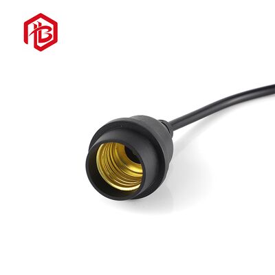 Comprar E27 Portador de lámpara de cobre con enchufe de interruptor de alambre para iluminación suspendida-sistema de energía solar adaptador FPC IP67 online manufacture