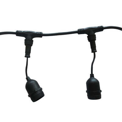 Comprar Conectores de portalámparas E27 de plástico con contacto de cobre IP67/IP68 a prueba de agua para sistemas de energía solar e iluminación de alta corriente online manufacture