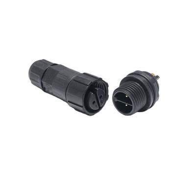 Comprar Conector de cable de iluminación LED para exteriores a prueba de agua IP68 de 3 vías, 2/3/4 pines, tipo T, fijación por tornillo, material de contacto de cobre, aeroespacial UHF online manufacture