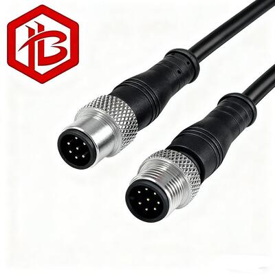 Comprar M12 Enchufe de metal Aeroespacial Hombre/Mujer UHF PCB RF 8A IP68 3-6 Pins un Conector de sobremoldado de código Canbus online manufacture