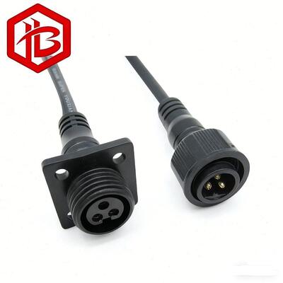 Comprar Conector de cable de montaje en panel macho/hembra impermeable con brida M15, 2-4 pines, IP68, para proyecto de luz de calle RF PCB online manufacture