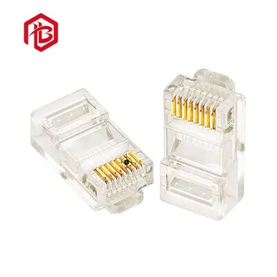 Comprar Conector de cable de alimentación de RF de PCB masculino RJ45 de alto rendimiento 24V IP65 de bronce de fósforo CAT5 UTP online manufacture