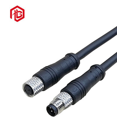 Comprar M8 2 3 4 5 pin Conector impermeable de aviación de metal personalizado cabeza recta con línea para detección de equipos de automatización online manufacture