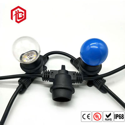 Comprar Conector impermeable plástico de la base ip67 ip68 de la lámpara del PVC del zócalo de la luz del tenedor de la lámpara E27 online manufacture