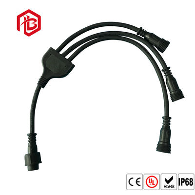Comprar LED que enciende el tipo 3 conector de Y del divisor del cable de la prenda impermeable del Pin online manufacture