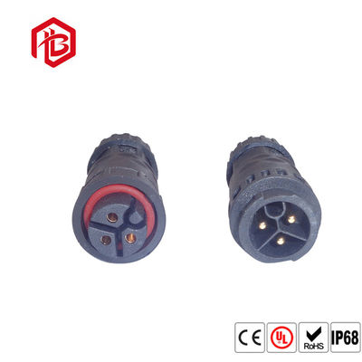 Comprar Nilón de goma del PVC del varón femenino impermeable del conector circular de IP68 3Pins para la iluminación del LED online manufacture