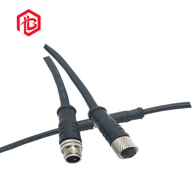 Comprar Tipo impermeable negro del metal M8 del conector IP68 de los datos del PVC - 2 3 4 Pin Self Locking online manufacture