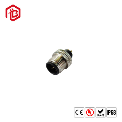 M12 4 Pin Aviation Cable Connector For Pcb Board Metal Connector Plug+Socket Coupler