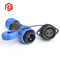 Ip67 2 Pin 3 Pin 4 Pin Wire Waterproof Circular Connector M19 SP Male Female Flange IP68
