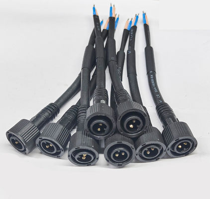 Customized M11 M12 M14 M15 M16 Led Street Waterproof Cable 2 3 4 5 Pin Male Female Docking Extension PVC Power Cord Connector