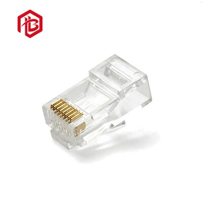 High Performance CAT5 UTP Modular Plug Male/Female Cat5e Cat6 8p8c Shielded Pass Ethernet RJ45 PCB RF Power Cable Connector