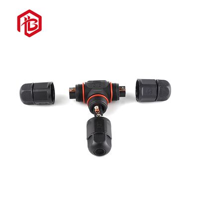 M19 Field Assembled 3 Way T Type Male/Female 2pin to 8pin Screw T-shaped IP67/IP68 Waterproof FPC/PCB/RF Power Connector