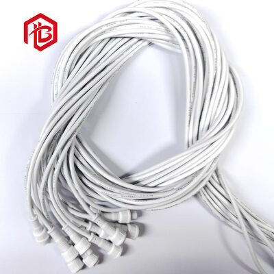 Customized M11-M16 LED Street IP68 Waterproof Gold Plated Copper 14 AWG 2-5 Pin Male Female Docking Extension PVC Power Cord