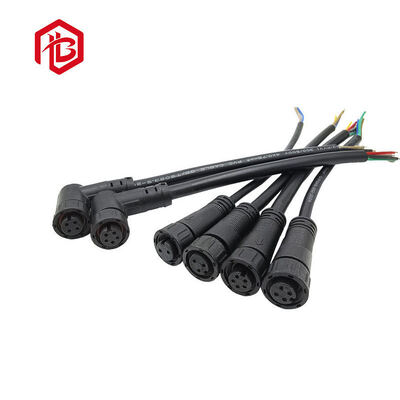 M12 Elbow Waterproof RF PCB Power Connectors Aviation Plugs Male/Female Unshielded Field Wiring Cables PVC/PUR 1m 2m 5m