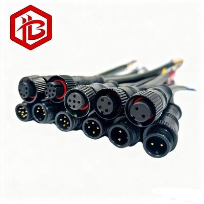 M15 PVC Waterproof Connector with Cable IP68 Rated Aerospace UHF RF PCB FPC Power Extension Cord for LED Lights
