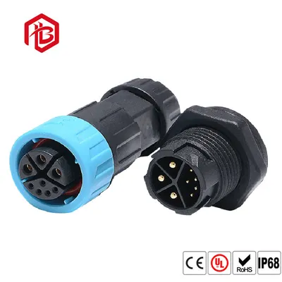 12A 4-core A18 IP68 Waterproof Quick Lock Power Connector Set (Male/Female Plug) for Automotive LED Lighting Battery Plant Grow