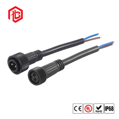 BETT M23 IP68 Waterproof Black PVC Electric Connector Led Outdoor Lighting 2 Pin Male/Female