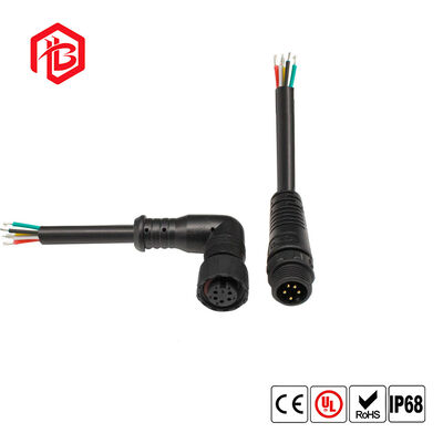 M12RIGHT-ANGLED ELBOW Waterproof Connector Male/Female Copper 6A for Aerospace Microwave Applications
