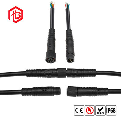 M10 PVC Male/Female Waterproof Plug with Copper Contact for Aerospace RF Applications