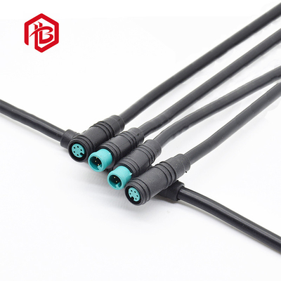 M8 2Pin Nylon IP68 Hombre Mujer Bicicleta eléctrica Conector de cable a prueba de agua