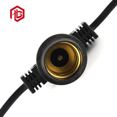 Conector de portalámparas E27 IP67 a prueba de agua, 2-12 núcleos, 24V CC