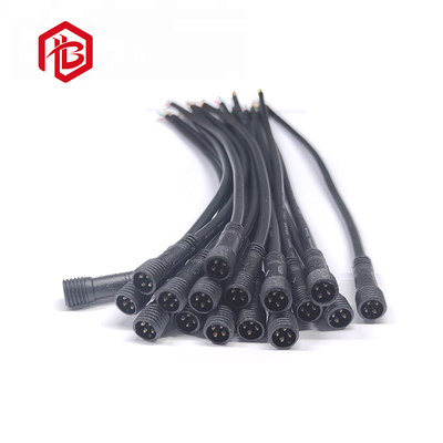 Conector de alambre de PVC M10 Ip67 IP68 impermeable 2 3 4 5 Pin Iluminación exterior LED Conector de alambre masculino femenino