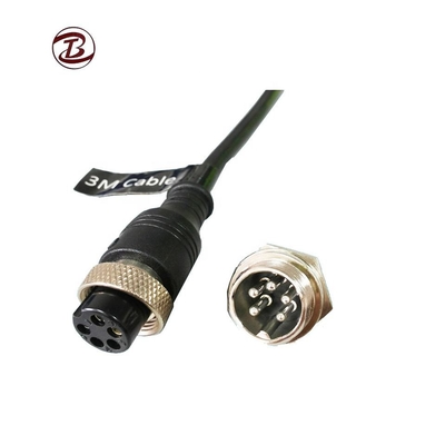 M16 Conector de aviación de enchufe circular M8 3 4 6 8Pins GX16 Hombre Mujer Frente Atrás Montaje de metal PCB Socket Conectores circulares